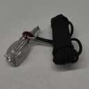 Grappling Hook with 10m Rope  Multifunctional QUADPALM Grapple Hook - 4 Stainless Steel Folding Claws - Heavy Duty - Outdoor Camping Hiking Tree Rock Mountain Climbing Equipment (Black)