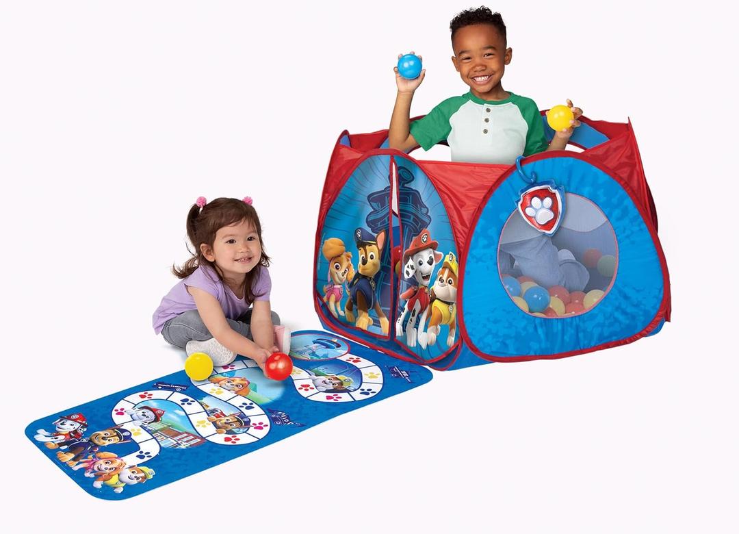 Paw Patrol Ball Pit with 20 Soft Flex Balls Pop and Play Arena for Kids Baby Toddler Infant Boys & Girls [20 Balls Included]