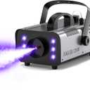 1200W Fog Machine Outdoor Indoor, 6000CFM Smoke Machine with LED Lights, Fog Machine Halloween with Wireless Remote & Auto, Fogger Machine for Wedding Party Stage Events