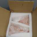 2 Pack Lily Flower Blown Glass Lampshade Orange White Glass Lamp Shade Replacement for Table Floor Lamps, I. D. 1.26" x O. D. 1.5", Fits E12 Base