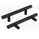 homdiy Black Cabinet Handles 10Pack 3inch Hole Center Kitchen Drawer Pulls and Knobs Stainless Steel Cabinet Hardware for Bathroom, Cupboard