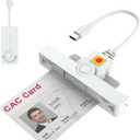CAC Reader Type C, USB C SmartFold CAC Reader, USB C DOD Military Common Access Smart Card Reader and ID Card Reader,Compatible with Mac Os, Windows,Linux(Mini Foldable and Portable Type C)