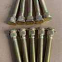 10 PCS 1/2-20 Extended Serrated Wheel Stud Bolts 0.582 in. Knurl, 3 in. Length Replacement for 1994-2004 Ford Mustang Front; 1992-2017 Dodge Viper; 91-04 Dakota, 98-03 Durango