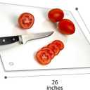 Tempered Glass Cutting Board – Long Lasting Clear Glass – Scratch Resistant, Heat Resistant, Shatter Resistant, Dishwasher Safe. (XXLarge 18x26")