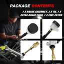 EATAKWARD Rear Foot Disc Hydraulic Brake Master Cylinder Caliper Assembly, Replacement for 150cc 200cc 250cc Taotao Coolster Roketa Vitacci Peace SunL RPS Icebear Chinese ATV Quad 4 Wheeler Dune Buggy