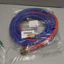 Washer Hose 12 Ft/12FT Rubber Washing Machine Hoses,Washer and Dryer Hose 3/4 Connection Supply Lines for Hot and Cold Water Washer Hoses-by MIFLUS,Universal Washing Machine Hose (2 Packs)