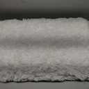 White Bathroom Runner Rug 24x59 in, Non-Slip Soft Plush Large Bath Mat, 2' x 4'11"