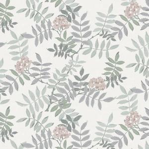 3 x Ismoon Vintage Peel and Stick Wallpaper Floral Removable Wallpaper Boho Grey Contact Paper Sage Green Leaf Self Adhesive Decorative Wall Paper for Bathroom Cabinets Decor Vinyl 16.1inx78.7in (White)