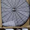 Comfort Zone Industrial Pedestal Fan, 30 inch, 3 Speed, High Velocity, Adjustable Height 56 to 76, Metal, Meets OSHA Standards, Airflow 36 ft/sec, Ideal for Garage, Workshop or Warehouse, CZHVP30