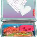 THERMOS Non- Licensed Dual Lunch Kit, Purple Hearts (One Size)