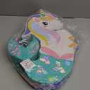 Unicorn Mermaid Pinata - Pull String Pinata for Girls Under the Sea Party Decorations, Rainbow Birthday (Small, 16.5x13x3 In), For Ages 3+