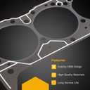 5.7 Cylinder Head Gasket, Compatible with Gen 1 Gen 2 SBC Engines 350 355 383 406, Replaces# 1003 14011034 7113