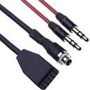 Keple BMW Aux Input Mounting Kit Auxiliary Audio Cable Adapter with 3.5mm Male Aux Cable 1m for BMW (E46) 320i / 320ci / 320cic / 323i / 323ci / 323cic / 325i / 325ci / 325cic / 328i / 328ci / 32