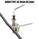 35 Roller Chain 3 Feet 95 Links with Chain Breaker Replacement for Go Kart Cart Mini Bike Bicycle Dirt Bike Motorcycles Powersports Accessories Parts with 35 Chain Master Links Connecting Link
