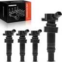 A-Premium Ignition Coil Pack Set of 4 Compatible with Hyundai Accent 2012-2020 Veloster 2012-2017 Kia Rio Soul 2012-2019 L4 1.6L Naturally Aspirated