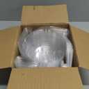 Miuwauer 20 Pack of 6-inch Hanging Basket Water Catcher Plastic Hanging Plant Drip Pan Tray Plastic Saucers Liners for Indoor Outdoor Hanging Plants Baskets Flower Pots - Clear, Round