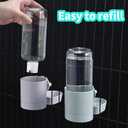 17oz No Leak Rabbit Waterer Feeder, No Drip Water Feeder Water Bowl for Guinea Pig Hamster Chinchilla Ferret Small Animal
