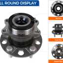 PAROD Pair 512333 Rear Wheel Bearing & Hub Assembly Compatible with 2007-2017 Jeep Compass, 2007-2017 Patriot, 2007-2008 Dodge Caliber 4WD/AWD