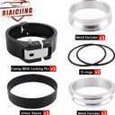 3 Inch Aluminum Quick Release V Band Clamp with Flange, Intake Intercooler Pipe HD Clamp, Pinless