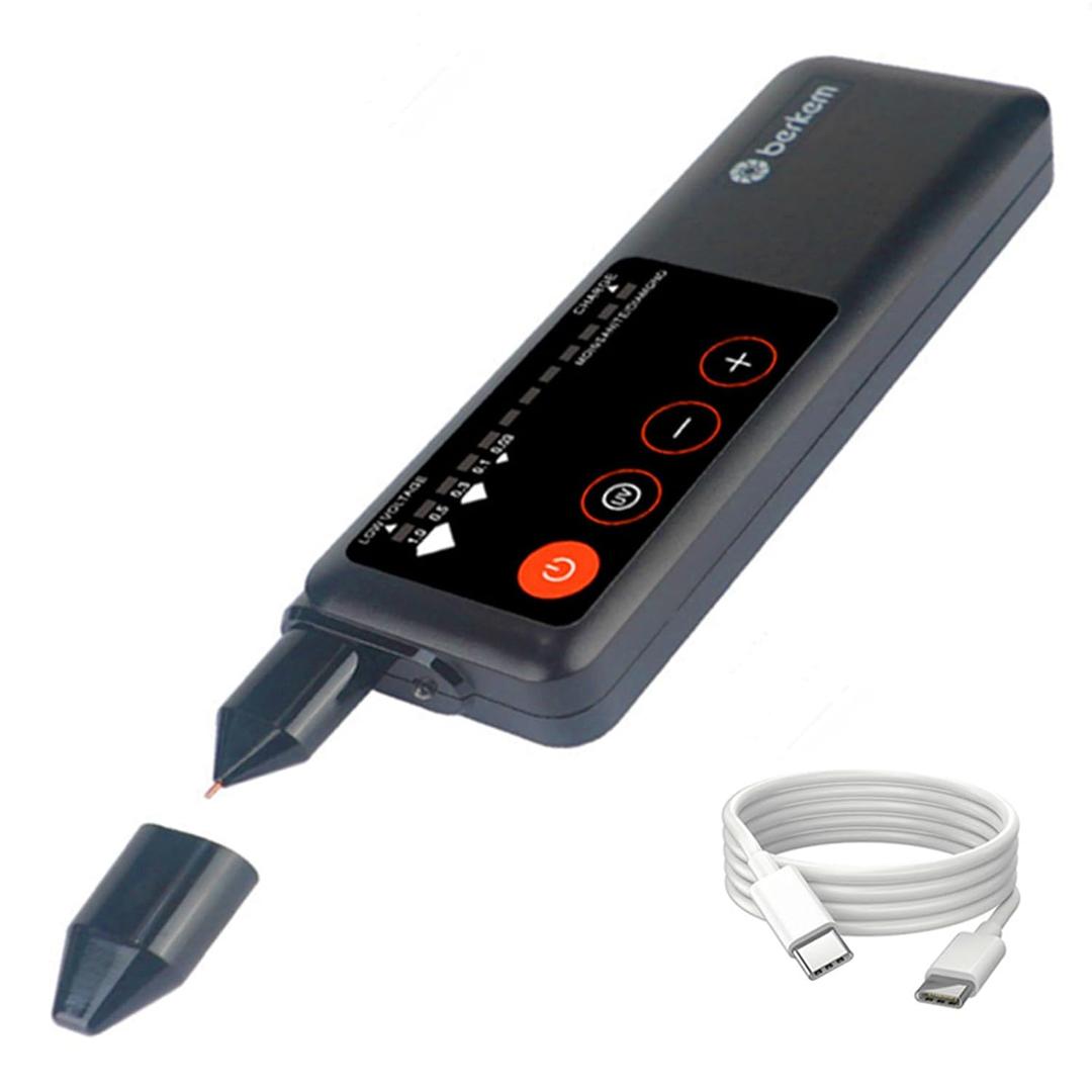 Professional Diamond Tester Rechargeable,High Accuracy Jewelry Diamond Tester Pen,Electronic Diamond Gem Tester and Tester Pen-Professional Diamond Selector for Novice and Expert