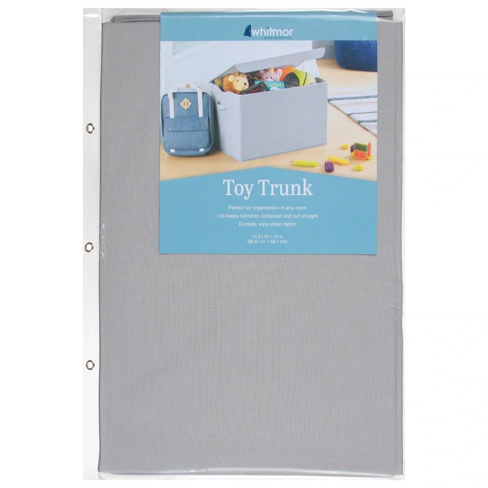Whitmor Perfect for Organization in Any Room Lid Keeps Contents Contained and Out of Singht Durable, Wipe-Clean Tabric, 14.5x 24x 15 in (36.8x 16x 38.1 cm)