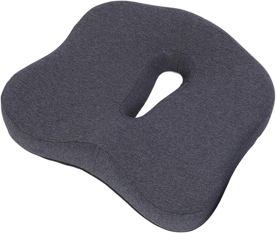 Large Memory Seat Cushion for Desk Chair, Non Slip 3D Office Chair Cushions, Breathable Ergonomic Pillow Memory Foam Coccyx Pad Chair Mat for Offices Home Car