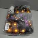 100Pcs Halloween Hanging Ball Ornaments, Ornaments Tree Decorations, Shatterproof Plastic Balls for Cute Holiday Party Indoor Home Decor (100Pcs) (100pack)