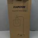 Gold Industrial Table Lamp with 2 USB Ports, Elizabeth Vintage Desk Lamp with Glass Shade, Stepless Dimmable Bedside Reading Lamp for Bedroom Living Room Office, LED Nightstand Lamp with E26 Bulb