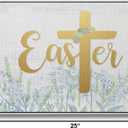 Renditions Gallery Festive Wall Art Floater Framed Paintings Easter Wildflowers Canvas Artwork Wall Hanging Prints for Bedroom Office Kitchen - 17"X25" White Frame GAL007