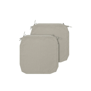Outdoor Cushion Covers 20 x 18 x 4 inch,Set of 2,Replacement Seat Cushion Cover for Patio Furniture Chair,Water Resistant,Fade-Resistant Slipcover Only,No Insert(Light Brown)