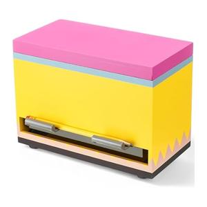 Wooden Pencil Dispenser for Classroom Pastel Wood Pencil Holder for up to 200 Pencils Reusable Straw Dispenser for Home Office Restaurant Teachers Supplies Storage (Yellow)