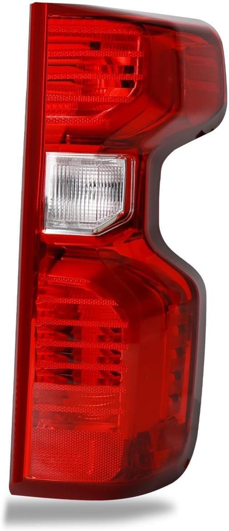 Halogen Tail Light Compatible With 2019-2024 Chevy Silverado 1500 2500HD 3500HD Right Passenger Side Replace Part Number 84554657 (Halogen Type)