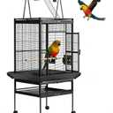 68h Bird Cage, Large Bird Cage with Play Top, Rolling Stand for Parakeets, Cockatiels, Parrots, Budgies, Lovebirds, Small/Medium Birds (31.9"L x 22.5"W x 69.0"H)