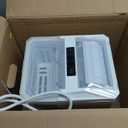 DUMOS Countertop Ice Maker, Portable 1.5L Ice Machine with Self-Cleaning, 26.5lbs/24H Fast Ice Making, 9 Bullet Ice Cubes in 6 Mins, 2 Size Options, Quiet Compact Ice Maker, White