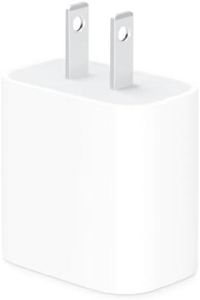 Apple 20W USB-C Compact Power Adapter: Fast and Convenient Charging, Type C Wall Charger