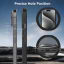 CACOE Magnetic Case for iPhone 15 6.1 inch with 360 Rotatable Ring Stand, Compatible with MagSafe Car Phone Mount, Cases Cover Phone Holder for Desk Meeting/Videos Matte Black