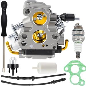 506450501 Carburetor Tune Up Kits Compatible with Husqvarna 435 440 435E 440E 135 135E 140E 140, for Jonsered CS2240 CS2240S CS410 Chainsaw Parts Carb Replaces Zama C1T-EL41 C1T-EL41A