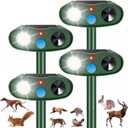 2026 Sonic Fortress Pro Deer Repellent Devices, Racoon Repellent Outdoor Squirrel Fortress Pro Animal Repeller Cat Deterrent with Motion Sensor& Light to Scare Bear Rabbit Skunk for Garden Yard(4)