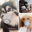 Soft Adjustable Dog Mouth Mask with Filter, Pet Anti Dust Breathing Muzzle, Anti Smog Respirator, Effectively Filter air Pollution (M-3PCS)