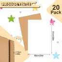 Henoyso 20 Pack 24 X 36 Inch White Single Face Cardboard Sheets