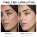 Color Changing Foundation Stick, Blanc Cover Cream Stick for Face Makeup with Matte Finish, 2 in 1 White Foundation Concealer Sticks with Soft Brush, Medium Coverage for All Skin Types, 01 Ivory White