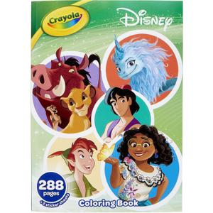 Crayola Coloring Book, Big Book of Disney Animation, 288 Coloring Pages, Gift for Kids, Age 3, 4, 5, 6