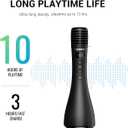 TAKSTAR 15W Bluetooth Microphone with Speaker, DA10 II Wireless Handheld Mic with LED Display, 4 Modes, Noise Canceling, Portable PA System for Teaching Singing Speaking Karaoke Wedding