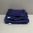 Non Slip Washable 2 Piece Extra Absorbent Shaggy Chenille Bathroom Rugs and Mats Sets, Soft & Dry Bath Rug/Mat Sets for Bathroom Washable Carpets Set Navy Blue Blue