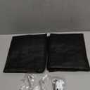 2 Pack 18 Pocket Wall Hanging Shoe Rack for Closet RV Shoe Storage with 8 Hooks over the Door Shoes Holder Organizer for Bathroom, RV, Pantry, Camping(Black)