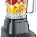 OLIXIS Professional Blender for Smoothies, Full-Size Kitchen Blender with 850 Peak Watts & 54oz Large Glass Pitcher, 4 Speeds with Pulse for Ice Crushing Frozen Fruits, Dishwasher Safe, Grey