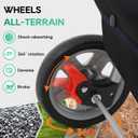 BestPet | 3-Wheel Pet Stroller | Dog and Cat Stroller | Breathable Mesh | Lightweight Travel Carrier | Waterproof & Foldable Design | Storage Basket | Black | for Daily Walks & Outdoor Use