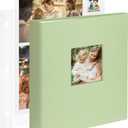 8.5x11 Inch Large 3 Ring DIY Scrapbook Photo Album with 30 Plastic Sleeves 60 Pages Blank Scrapbooks, 8.5 x 11 Scrap Book Albums for Baby Travel Wedding Graduation kids (Sage Green)