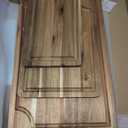 Acacia Wood Cutting Board Set with Juice Groove (3 Pieces), Organic Wooden Cutting Boards for kitchen, Butcher Block Cutting Board for Meat, Vegetable, Wooden Chopping Board 15x10, 12x8, 9x6 inch