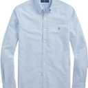 Polo Ralph Lauren Men's Long Sleeve Slim Fit Oxford Button Down Shirt, Size L